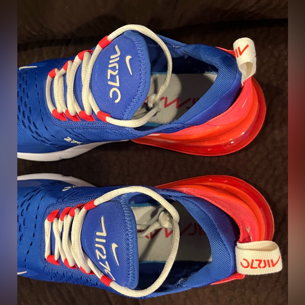 ⚠️SOLD⚠️Nike Air Max 270 Hyper Royal Blue, White, Pink Shoes - Men’s Size 10.5 - Picture 4 of 10
